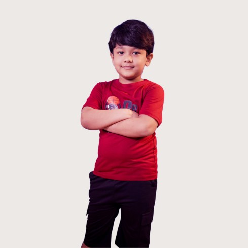 10 Kid's Red T-Shirt Set