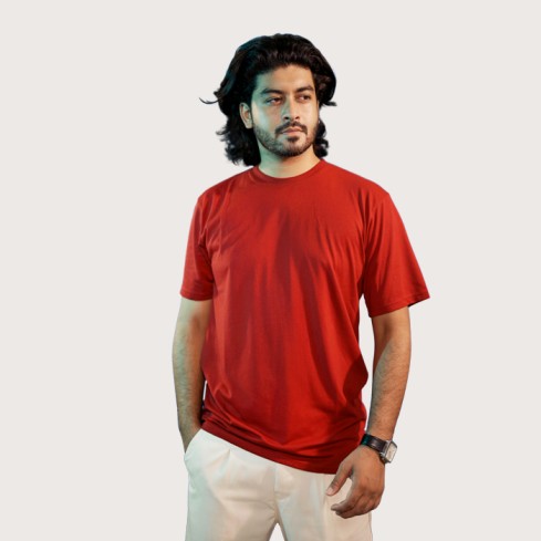 20 Men’s Solid Maroon T-Shirt