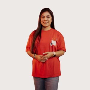26 Ladies Drop Shoulder Sceptre Red T-Shirt