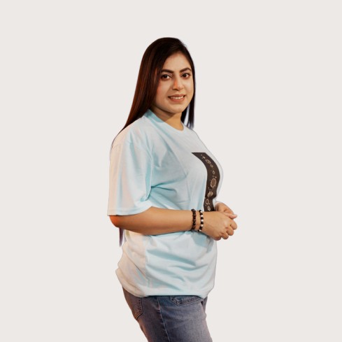 35 Ladies Drop Shoulder Pest T-Shirt