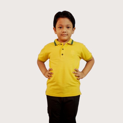 36 Kid’s Yellow Polo T-Shirt