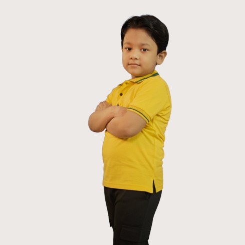 37 Kid’s Yellow Polo T-Shirt