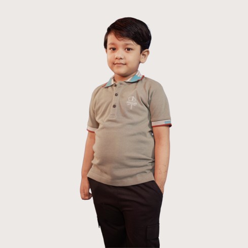 39 Kid’s Green Olive Polo T-Shirt