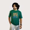 41 Men's Drop Shoulder Green T-Shirt