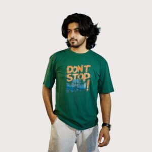 41 Men's Drop Shoulder Green T-Shirt