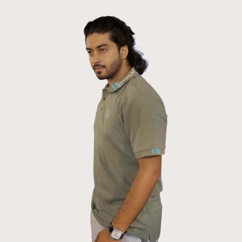 53 Men’s Polo Green Olive T-Shirt