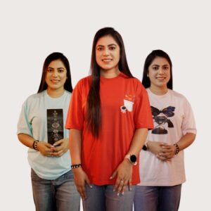 70 Ladies Drop Shoulder Printed T-Shirt Combo