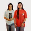 Ladies Drop Shoulder Printed T-Shirt 2Pcs Combo